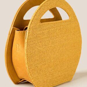 Kinley Circle Crossbody in Mustard